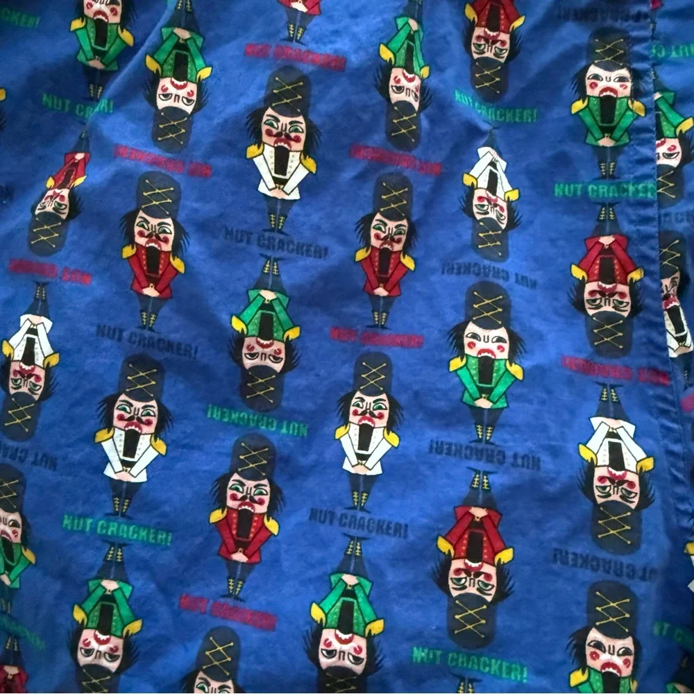 Mossimo Supply Co. Nut Cracker Blue Boxer Shorts Size XL Christmas 100% Cotton‎